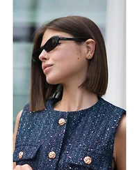 Classicharms Atlas Crystal Square Stud Earrings