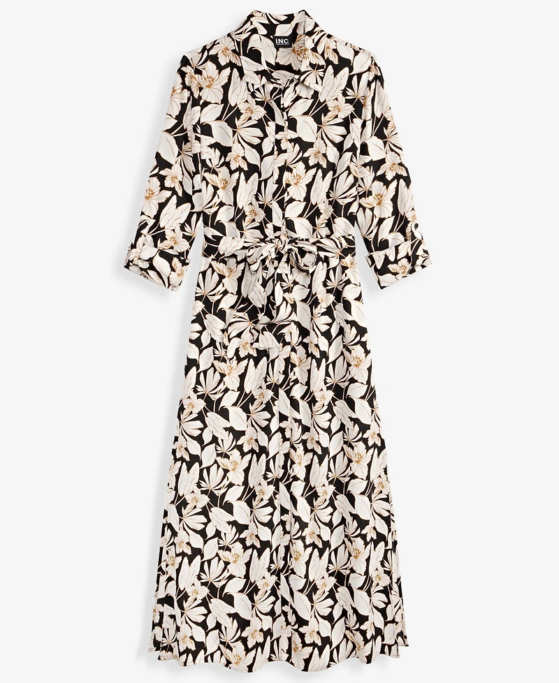 I.n.c. International Concepts Women's Printed Button-Front Maxi Dress, Macy's Exclusive