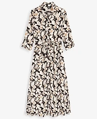 I.n.c. International Concepts Women's Printed Button-Front Maxi Dress, Macy's Exclusive
