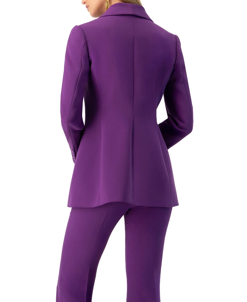 Ivonne Women's Shwal Collar Single-Breasted Blazer