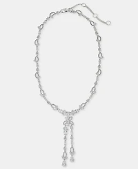 Givenchy Cubic Zirconia Lariat Necklace, 16" + 3" extender