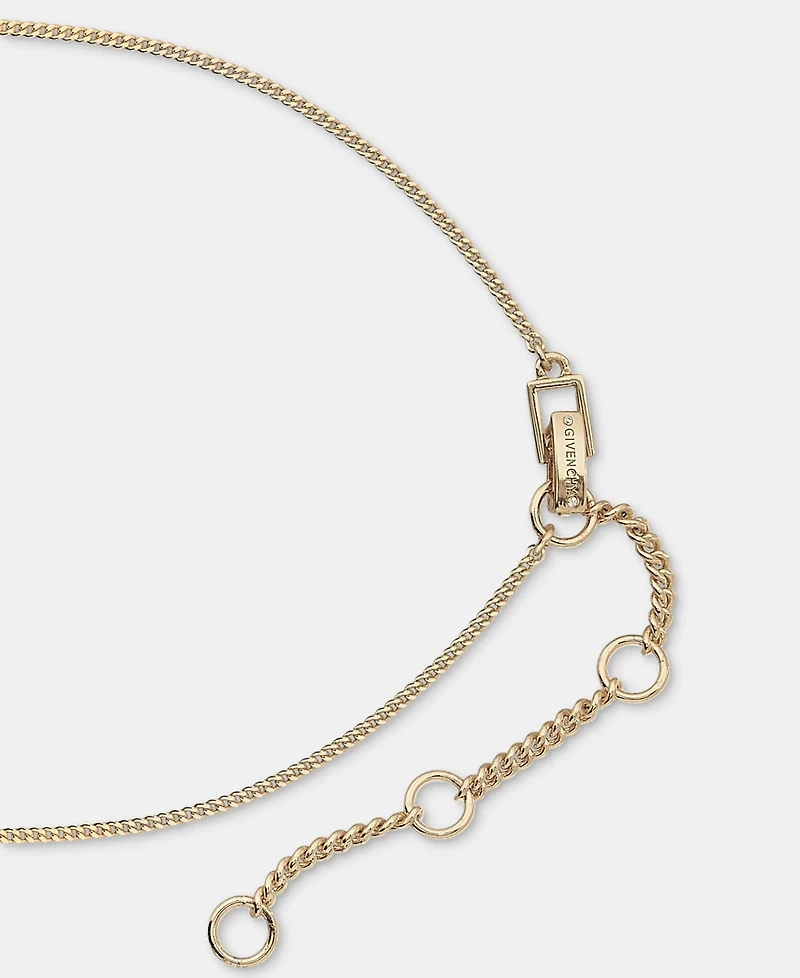 Givenchy Cubic Zirconia Lariat Necklace, 16" + 3" extender