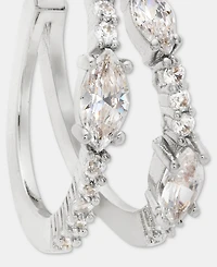 Givenchy Cubic Zirconia Split Hoop Earrings