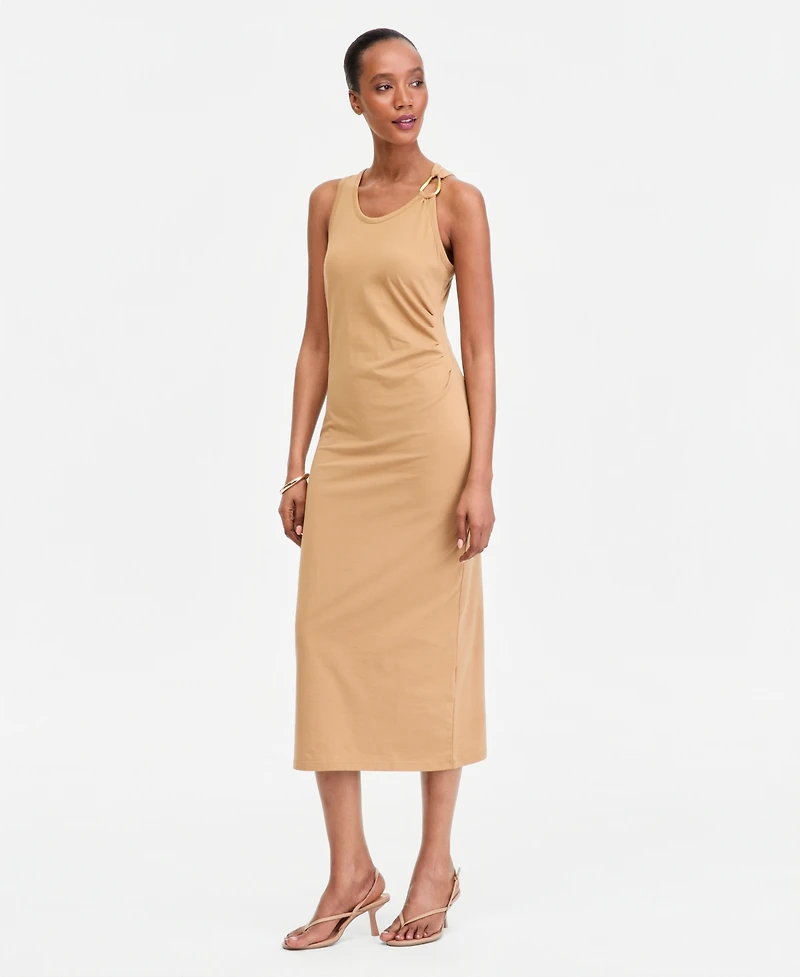 I.n.c. International Concepts Women's Hardware-Strap Knit Midi Dress, Macy's Exclusive