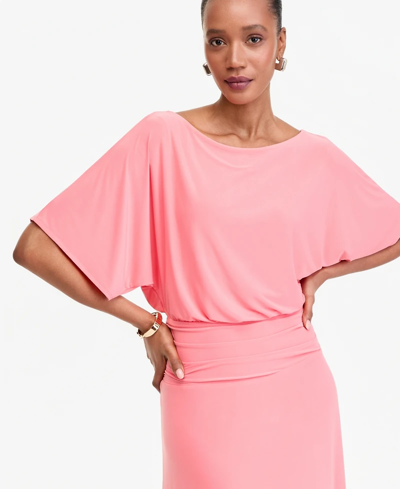 I.n.c. International Concepts Women's Elbow-Sleeve Knit Midi Dress, Macy's Exclusive