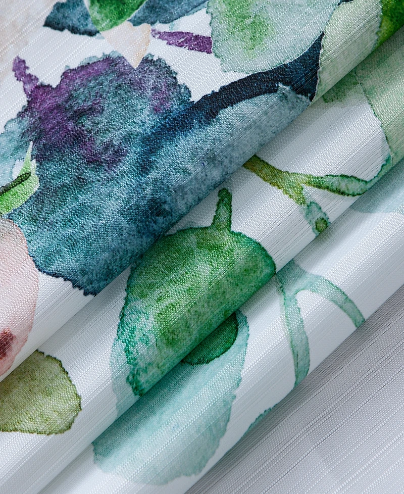 Dainty Home Floral Waterfall Shower Curtain, 70" x 72"