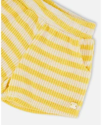 Deux par Deux Big Girl's Striped Shorts