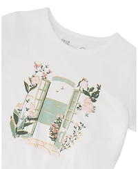 Deux par Deux Little Girls ganic Cotton Jersey T-Shirt
