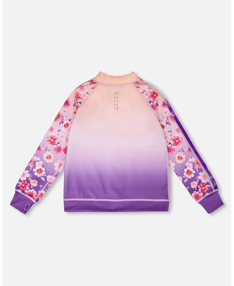 Deux par Little | Big Girl Polyester Full Zip Reversible Athletic Cardigan