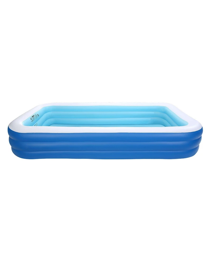 Mecale 118 x 67 x 20 Inch Inflatable Swimming Pool for Kids and Adults with Repair Patch