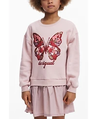 Desigual Girls's Butterfly dress with two-piece effect