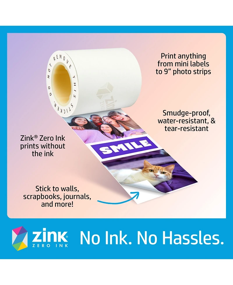 Hp Sprocket Panorama Instant Portable Color Label & Photo Printer