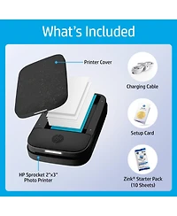 Hp Sprocket Portable 2x3" Instant Photo Printer with Zink Zero Ink Technology