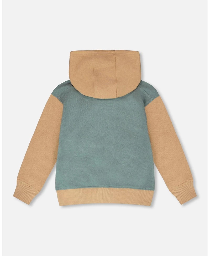 Deux par Deux Little Boys Hooded French Terry Cardigan