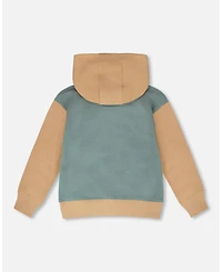 Deux par Deux Little Boys Hooded French Terry Cardigan
