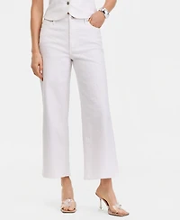 I.n.c. International Concepts Women's Wide Leg Sequin Embellished Ankle Jean, Macy's Exclusive