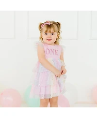 Sweet Wink Baby Girls First Birthday Fairy Dust Short Sleeve Tutu Dress
