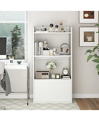 Slickblue 3 Tier Freestanding Bookshelf with Open Shelves for Storage