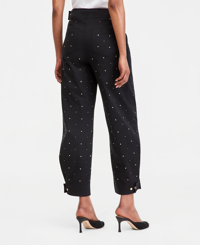 I.n.c. International Concepts Women's Studded Tapered Pants, Macy's Exclusive