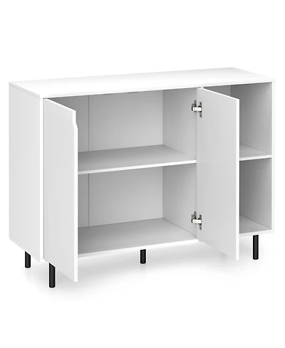 Sugift 42 in Sideboard Buffet Cabinet with Adjustable Storage Shelves
