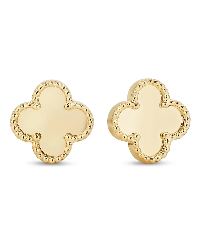 Devata Clover Earrings Approx. 2.7 Grams 14K Gold