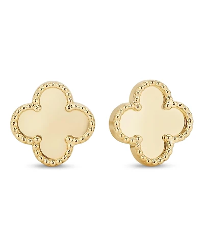 Devata Clover Earrings Approx. 2.7 Grams 14K Gold