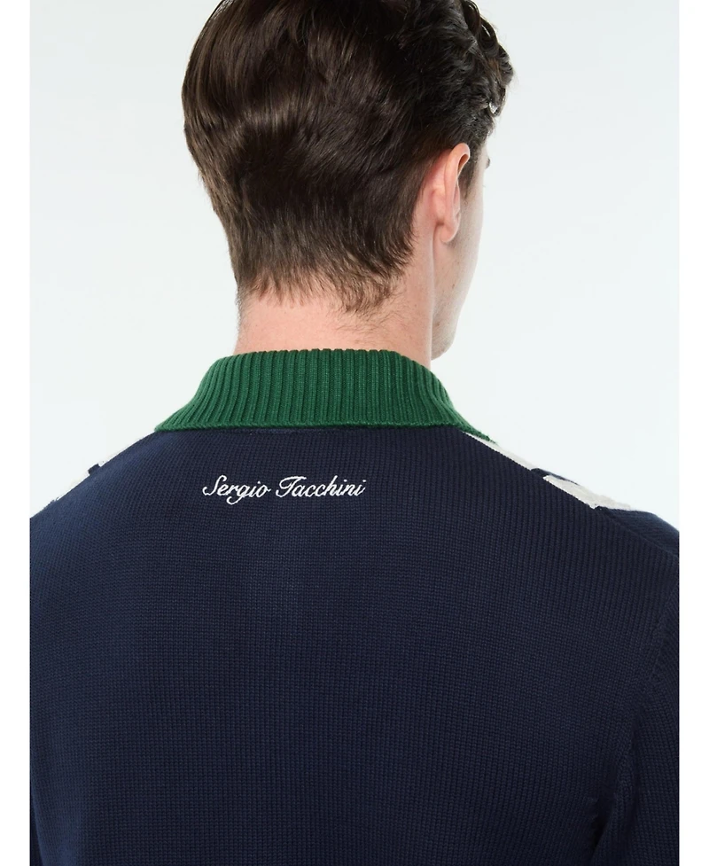 Sergio Tacchini Men's Bruni Knit Cardigan