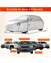 Sugift Car Cover 200 Inch All Weather Protection for SUVs
