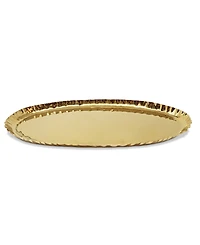 Classic Touch Crushed Oblong Tray, 17.5"