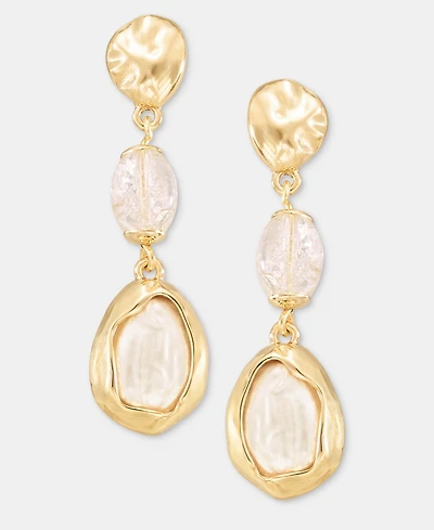 lonna & lilly Stone Linear Drop Earrings