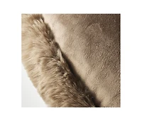 Z Gallerie Shay Faux Fur Round Pillow 18"