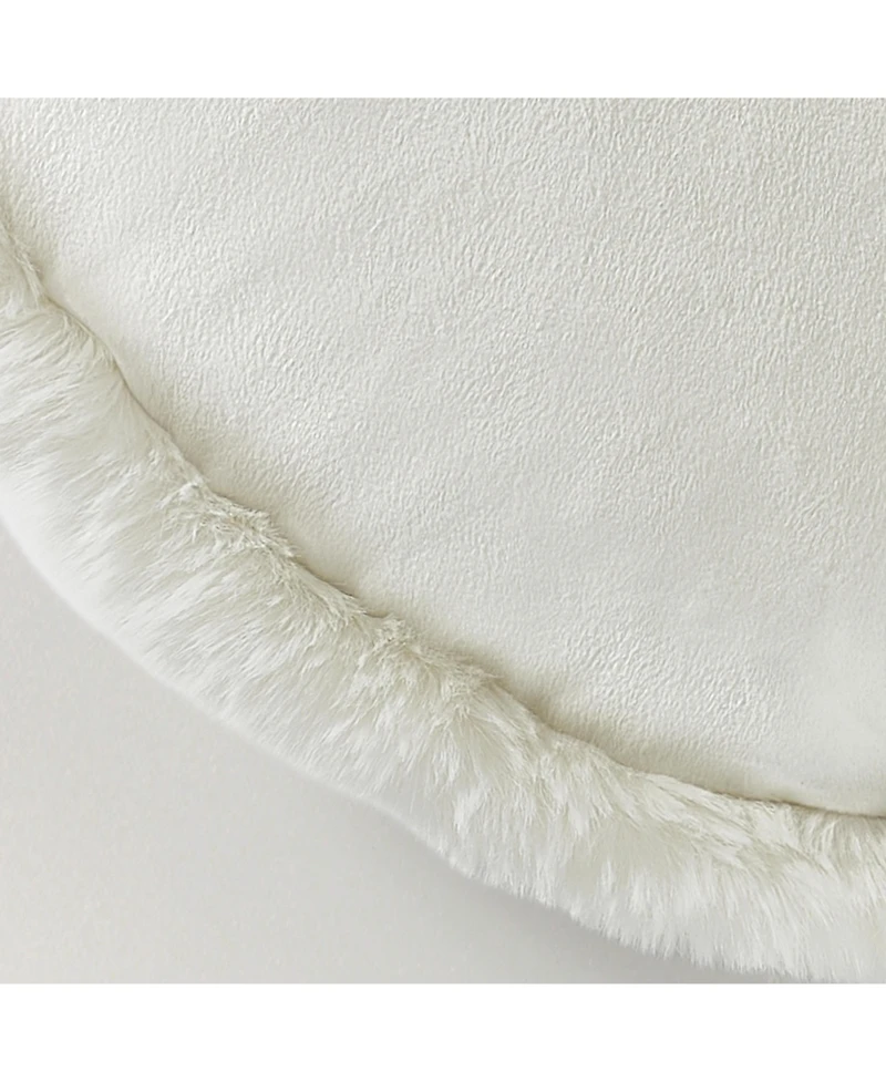 Z Gallerie Shay Faux Fur Round Pillow 18"