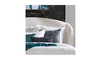 Abelia Pillow 22" - Ivory/Black
