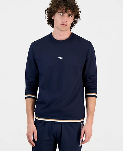 Hugo Boss Men's Cotton Crewneck Iconic Sweatshirt