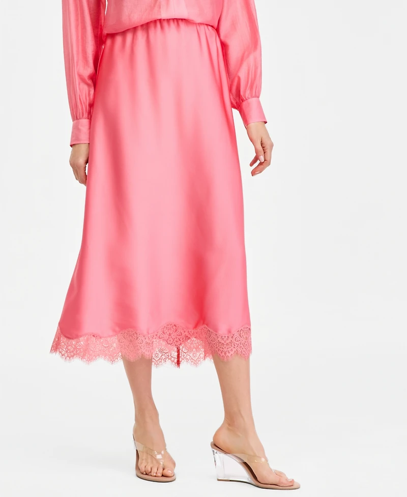 I.n.c. International Concepts Women's Lace-Trim Slip Skirt, Macy's Exclusive