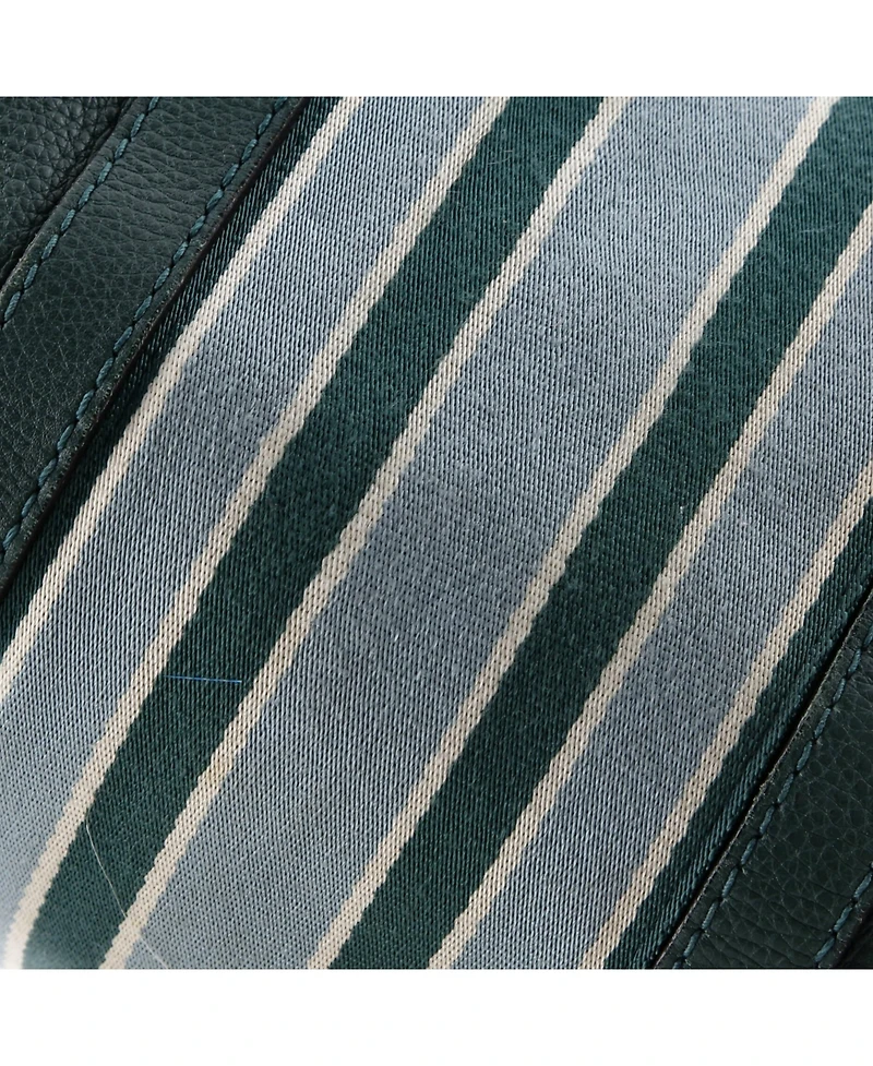 Pre-Owned Gucci Medium Vintage Web Boston Bag Leather