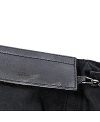 Pre-Owned Gucci Vintage Double Belt Bag Gg Canvas with Leather