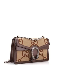 Pre-Owned Gucci Small Dionysus Bag Jumbo Gg Canvas