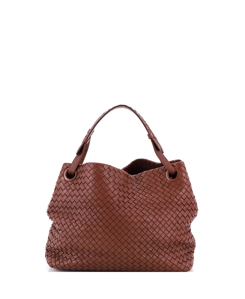 Pre-Owned Bottega Veneta Medium Bella Tote Intrecciato Nappa