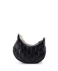Pre-Owned Gucci Small Half Moon Hobo Gg Matelasse Leather