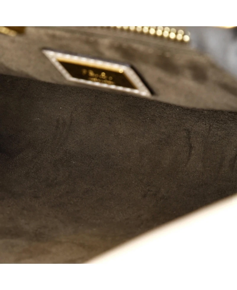 Pre-Owned Fendi Regular Peekaboo Bag Leather with Plexiglass Detail