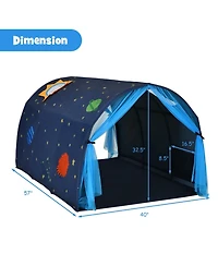Hongge Kids Galaxy Starry Sky Dream Portable Play Tent with Double Net Curtain