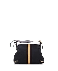 Pre-Owned Gucci Mini Horsebit Web Flap Shoulder Bag Gg Canvas