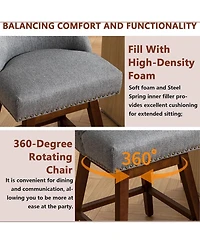 Rainsken Swivel Bar Stools Set of 2