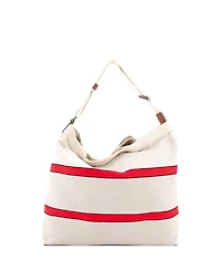 Pre-Owned Loewe Open Crossbody Tote Anagram Jacquard and Canvas