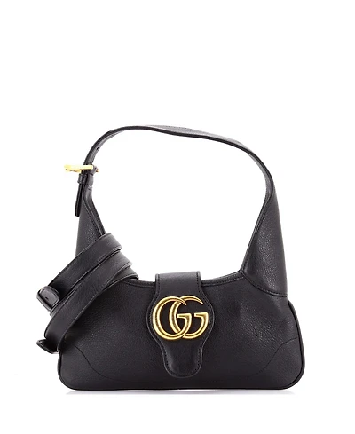 Pre-Owned Gucci Small Monochrome Aphrodite Shoulder Bag Leather