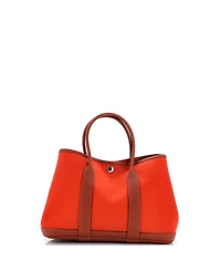 Pre-Owned HERMES Garden Party Tote Toile and Leather