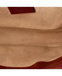 Pre-Owned Gucci Small Ophidia Chain Shoulder Bag Suede