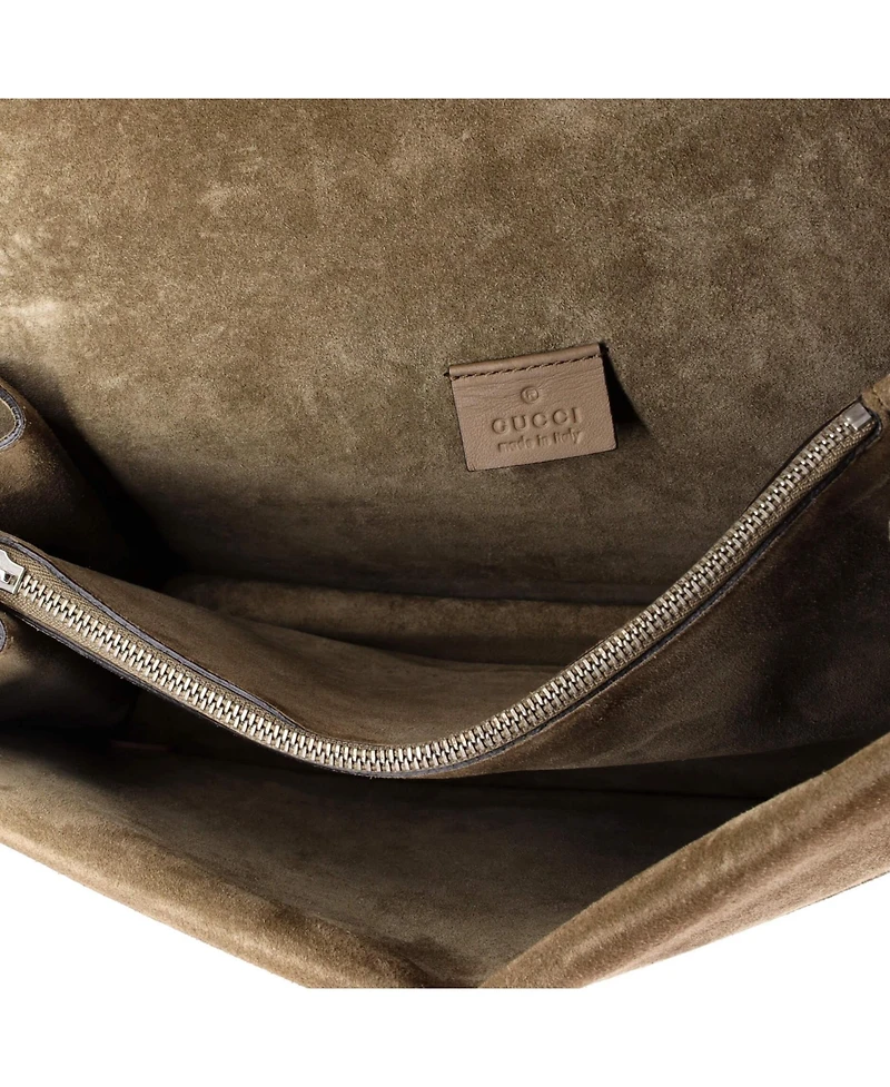 Pre-Owned Gucci Small Dionysus Bag Embroidered Printed Gg Coated Canvas