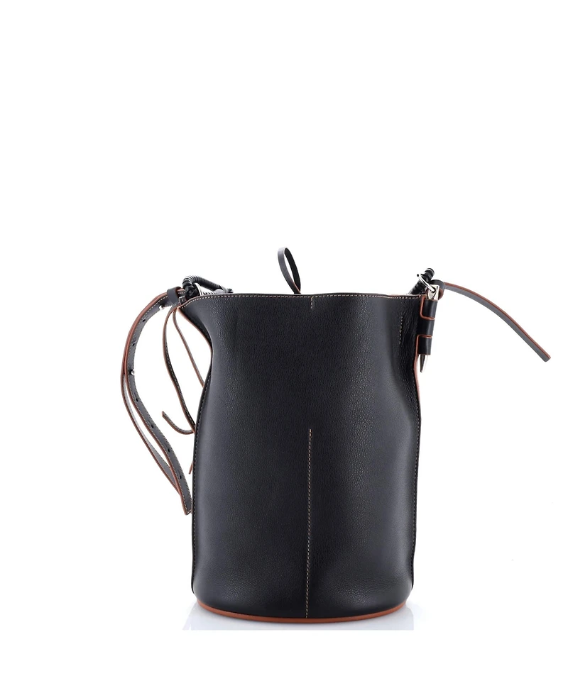 Pre-Owned Loewe Medium Gate Bucket Bag Anagram Jacquard Canvas